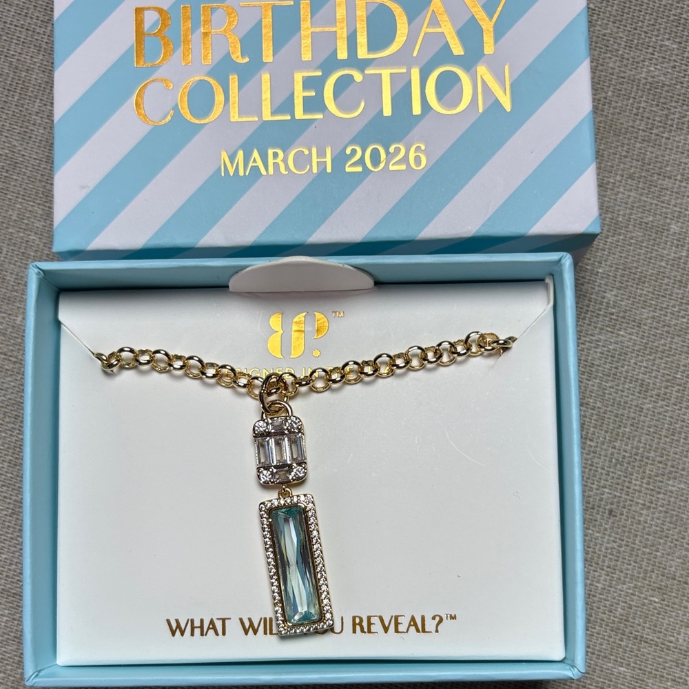 ✨NEW✨🩵Bomb Party🩵 March Birthday 2026 Necklace